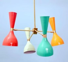 Lampadario Sputnik in ottone 8