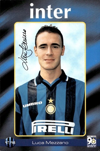 Cartolina calciatori inter - cartolina,