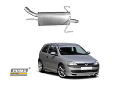 Terminale Marmitta per Opel Corsa C 1.2 16v 55 Kw 75 Hp - 1.4 16v 66 Kw 90 Hp