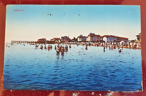 Cartolina grado spiaggia - la,