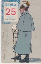 $CT/ Cartolina Satirica - Militare con spada - Viaggiata primissimi 900