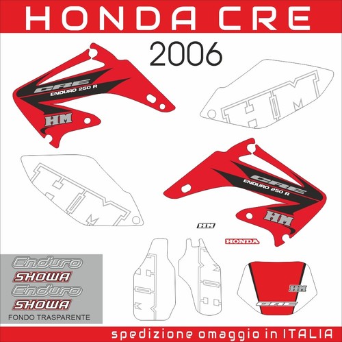 Honda cre 250 - honda, adesivi