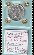Cedo 1 MONETA REPUBBLICA ITALIANA 500 LIRE FDC ANNO 1988 DON BOSCO RARA