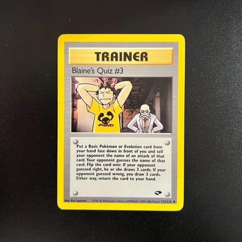 Pokemon card blaine - card, quiz