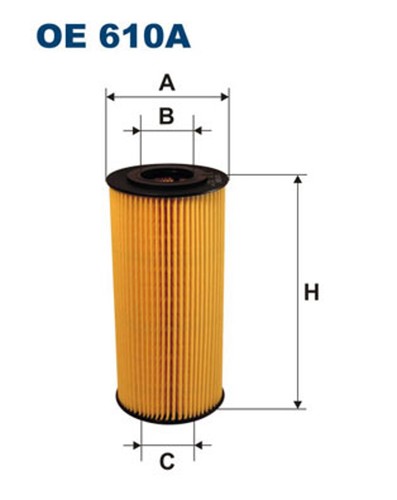 Filtro olio filtron 610a - filtron, oe