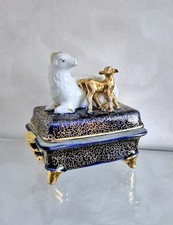 Scatola porcellana vintage Dulevo URSS decorazione originale