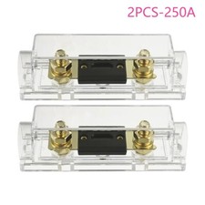 2PCS Gold ANLFuse Holder 2/0 1/0 0 gauge AWG 250Amp 250A  Fuse Box