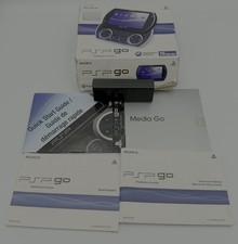 Black PSP Go Box, Manuals, Media Disc, And Charging Brick NO CONSOLE