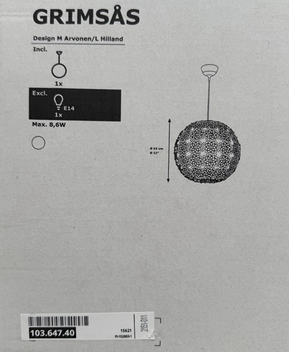 Lampada sospensione ikea - lampada,