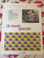 Schema punto croce Ricamo Geometrie e folk Bordo speciale asciugamano 