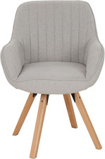 Sedie Da Pranzo Girevole a 360° Poltrona Da Toelette Imbottite Con Schienale E B