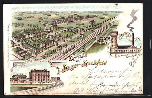 Litografia lager lechfeld - litografia,