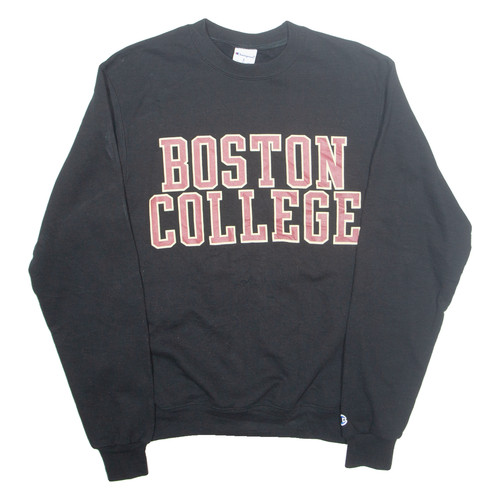 Felpa nera boston college - college, da