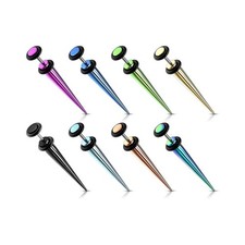 Finto Piercing Divaricatore Orecchio Titanio Anodizzato