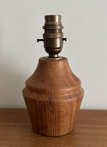 Vintage oak table lamp 5cm - vintage, 18.5cm