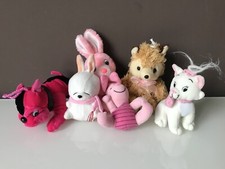 STOCK 6 PELUCHE PUPAZZI ALTEZZA 10-18 cm CIRCA
