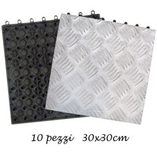 10 Piastrelle 30x30 Alluminio