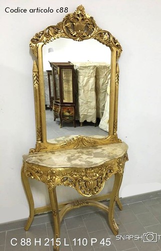 Consolle intagliata stile