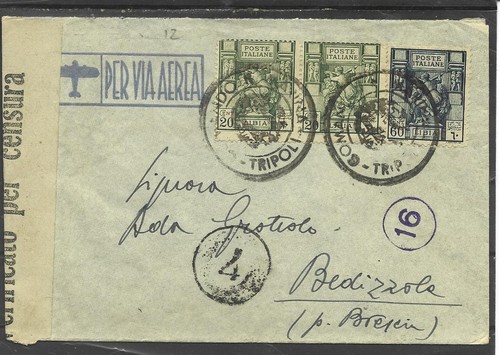 1941 libia 20c 60c - libia, x2+60c