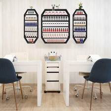 Espositore per unghie multipiano metallo 3 pezzi da parete