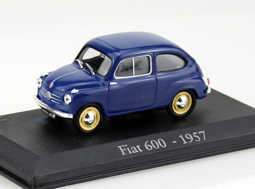 Fiat 600 blu scuro 1957 - , 1:43