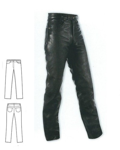 Pantaloni tasche pelle - 5, in