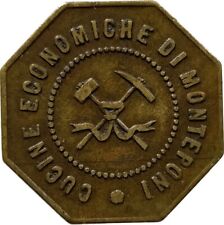 GETTONE MINIERA MONTEPONI CUCINE ECONOMICHE BUONO PER 10 CENTESIMI RARO