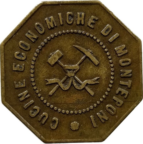 Gettone miniera monteponi - gettone,