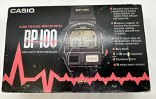 Casio BP-100 Blood Pressure Monitor Watch Original with Box Manuals