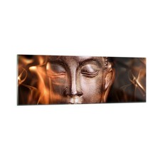 Quadro su Vetro 90x30cm Buddha