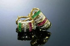 Orecchini Cerchio 2Ct Taglio