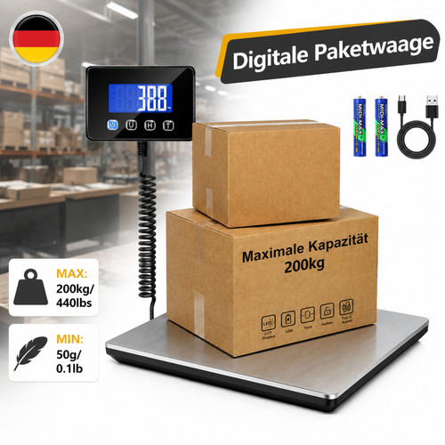 Bilancia magazzino 200 kg - da,