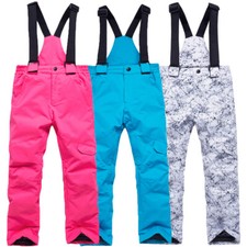 Kids Ski Pants Jumpsuit Padded