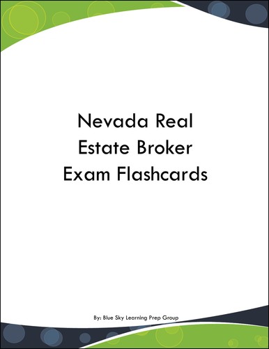 Nevada real estate broker exam - real,