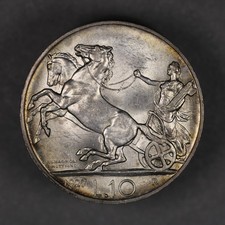 1927 Italia Argento 10 Lire
