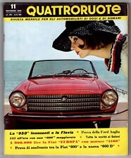 QUATTRORUOTE - N 59, NOVEMBRE - 1960