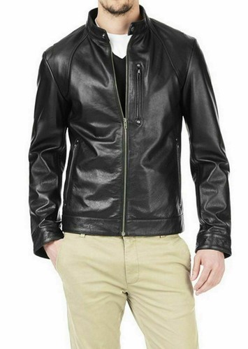 Giacca pelle nera - in, da
