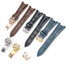 Cinturino orologio 25x13mm vera pelle per Patek Philippe 5711 5712G Nautilus