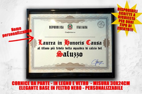 Laurea personalizzata cornice
