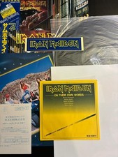 IRON MAIDEN Somewhere In Time 1986 JAPAN LP + 7'' OBI DELUXE COMPLETE Rare!