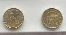 ⭐️ 2 Monete 20 Cent Circolate-??Italia  2019+?? Germania 2014 Zecca F ⭐️