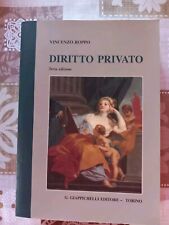 Diritto privato - Vincenzo Roppo isbn: 9788892116863