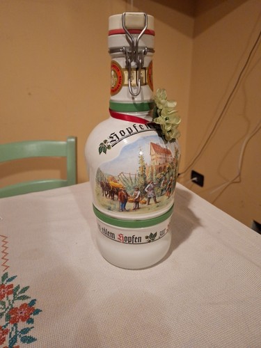 Bottiglia ceramica birra - ceramica, di