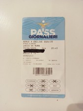 BIGLIETTO TICKET STADIO PASS