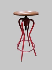 SGABELLO REGOLABILE IN METALLO ANNI 60