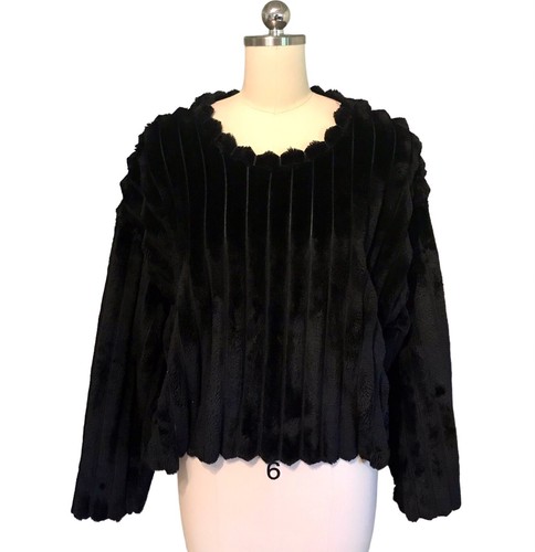 Maglione zara nero pelliccia - zara,