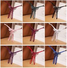 Intimo Sexy Donna Perizoma aperto con perle Colori vari Tg. Unica New