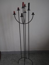 porta candela, candelabro da terra in ferro come da foto