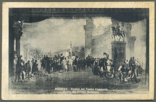 Modena sipario del teatro - modena,