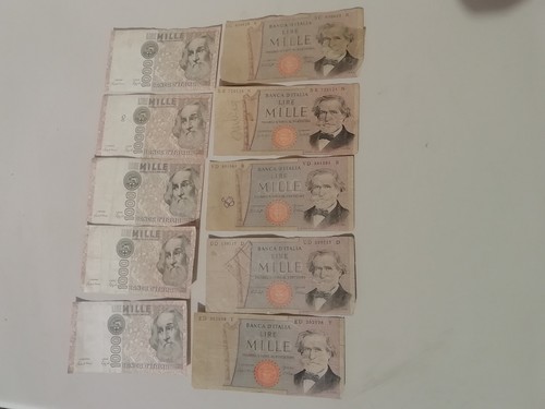 Lotto banconote 1000 - 10,